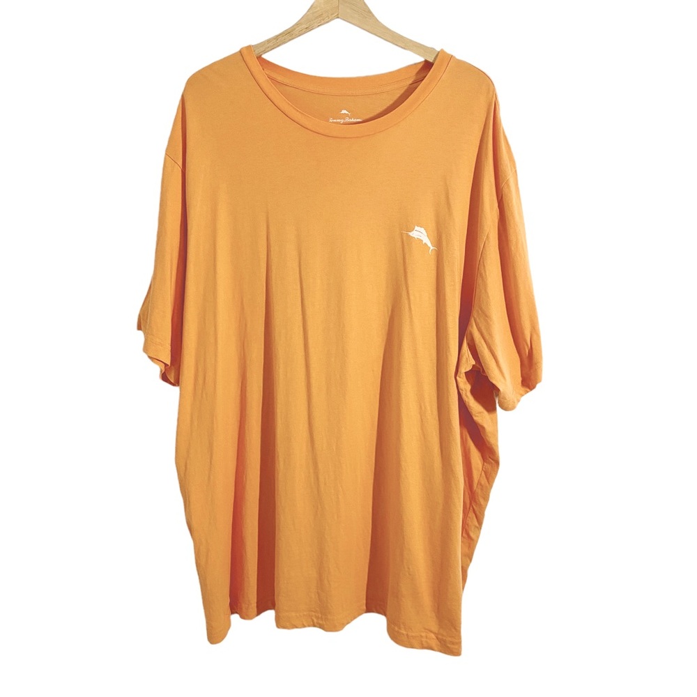 Tommy Bahama Men’s Bright Apricot Orange Live The Island Life Tee, Size 2XL